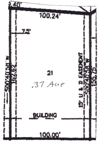 Custom Home Plot 21 in Legendwood Subdivision